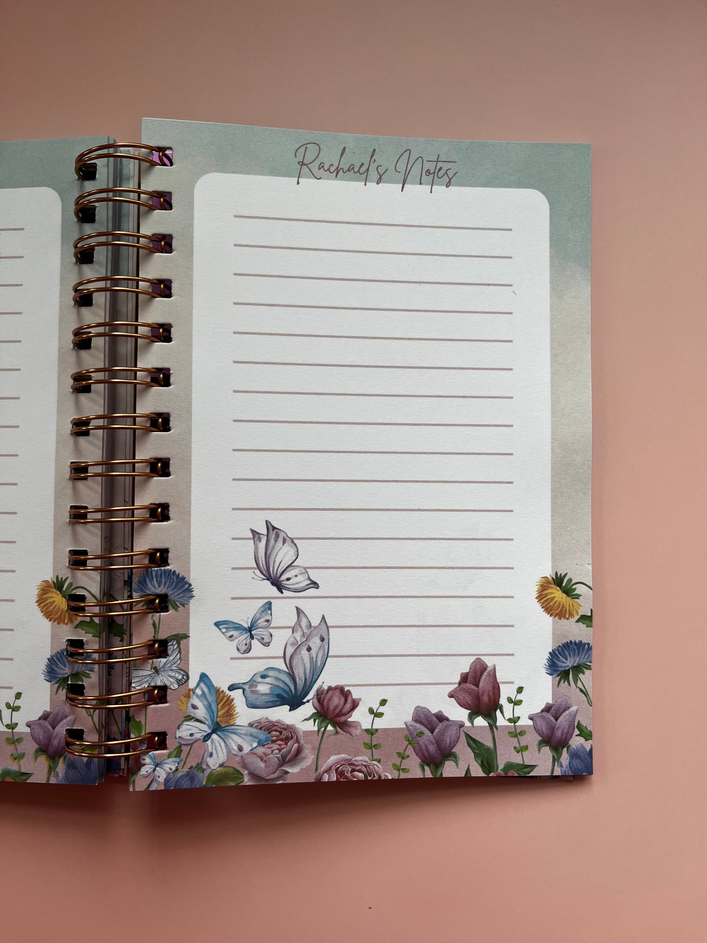 Personalised A5 Ring Bound Notebook – In Bloom series