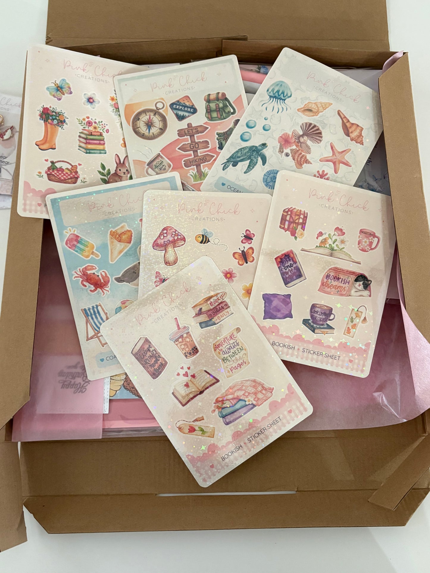 Custom A6 sticker sheet